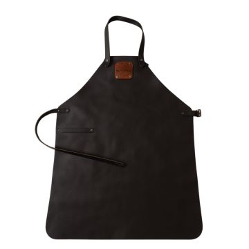 KLAUWE Klassische Lederschürze Dunkel – Braun