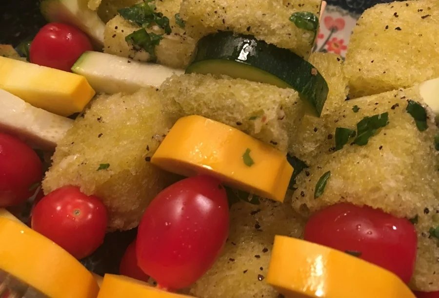 Gegrilltes Gemüse mit Knoblauch-Croutons Bild 6 - KLAUWE BBQ