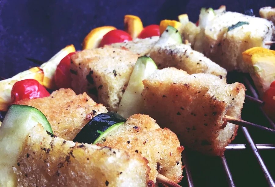 Gegrilltes Gemüse mit Knoblauch-Croutons Bild 8 - KLAUWE BBQ